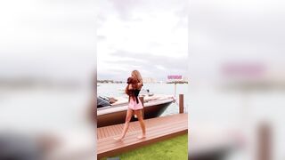 kimberley garner 1 -  Baby girl shows herself on camera at the sea