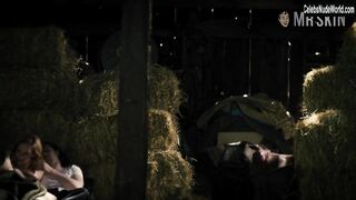 kerry bishe -  naughty girl having sex in the hayloft.