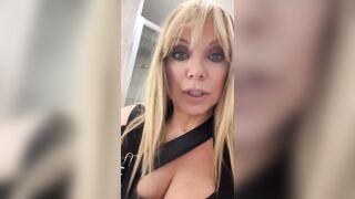 liz mcclarnon -  Blonde babe teases the camera.