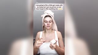 ashley james -  Milfochka shows off her post-shower pick-up on camera