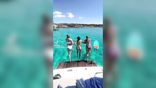 chloegshore1 - Three little girls pose in front of the camera and show how they holiday at the sea