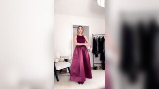 frankie bridge - The little girl tries on different dresses on camera and chatting sweetly with the chat room.