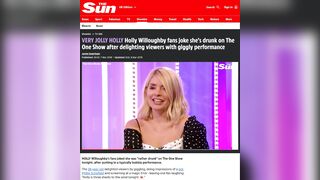 holly willoughby - The guys on the show tease in front of the camera