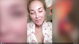 heyteacue  - Lush milf with big tits in pyjamas on the bed teasing in front of the camera