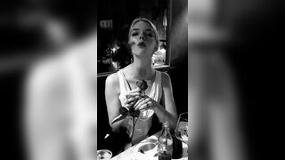 anya taylor joy  - Young babe bites a rose on camera and throws it around