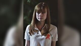 galadriel stineman - Little girl with small tits shows a striptease on camera