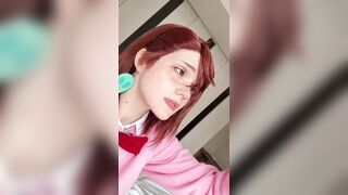 neyrodesu Nude  - cute little girl with red hair teasing in front of the camera and chatting sweetly to the chat room