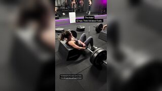 georgia may foote - Baby girl filming herself at the gym for a workout